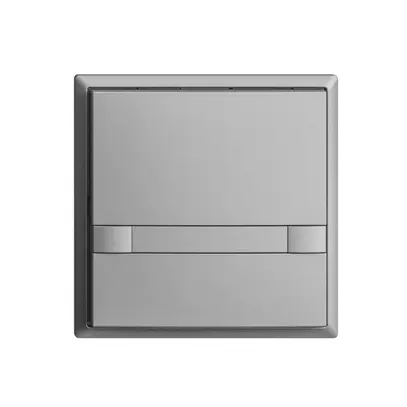 Poussoir ENC KNX 1× EDIZIOdue colore silver RGB sans LED avec insert papier 