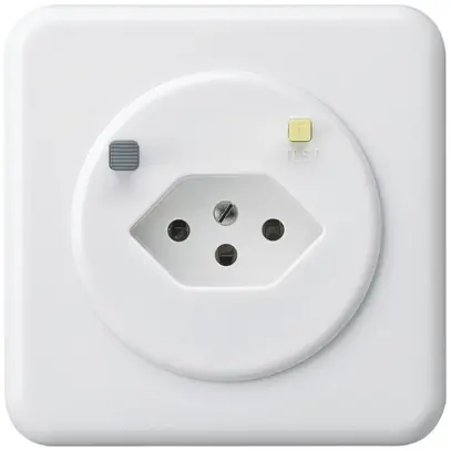 Prise ENC basico C T13 FI 30mA blanc 