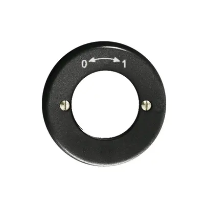 Kit frontal 0-1 noir pour contact rotatif à impulsion à clé FH 