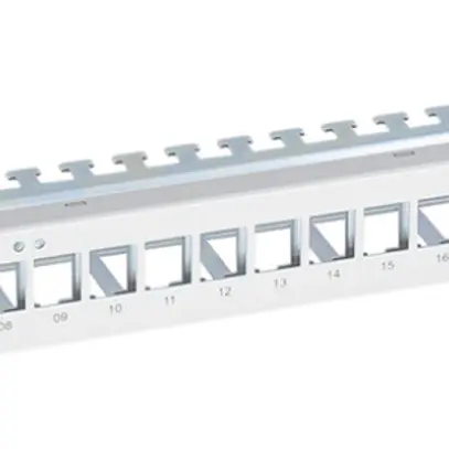 Pannello ITplus 19'' 1UA, vuoto, per 24 moduli, bianco 