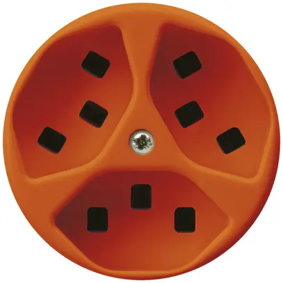 Prise Hager basico 3×type 23 A orange 