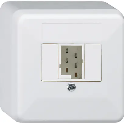 Boîte de raccordement AP basico 1×TT83 blanc 62×62×36mm 