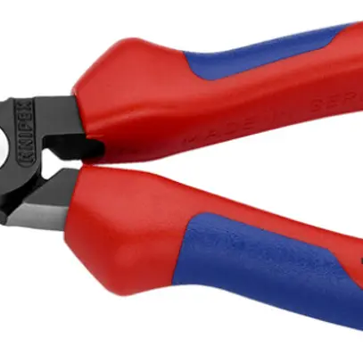 Abisolierzange KNIPEX Ø15mm/10mm² 180mm verchromt mit Mehrkomponenten-Hüllen 
