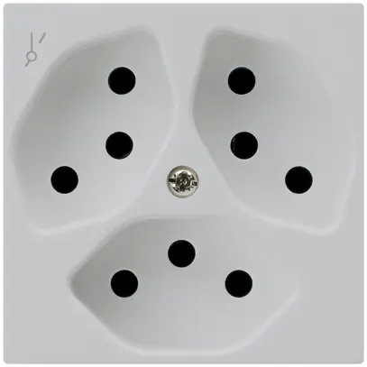 Prise ENC kallysto 3×T13/1S gris clair 