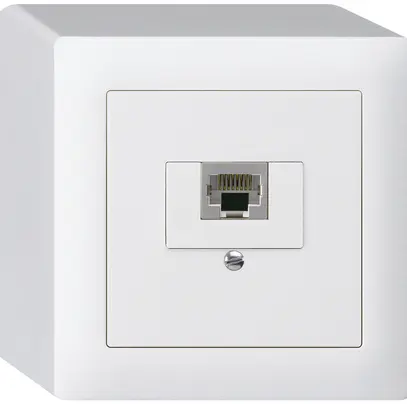 Scatola AP kallysto 1×RJ45s bianco 