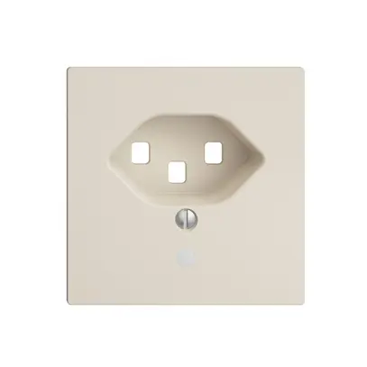 Plaque frontale EDIZIOdue T23 crema 60×60mm, lentille, 