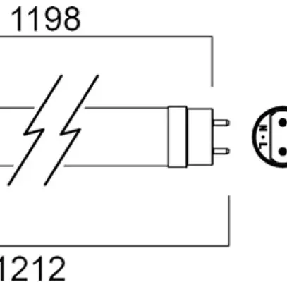 Tube LED Sylvania ToLEDo SUPERIA G13 16.8W 3100lm 4000K 1200mm opalin 
