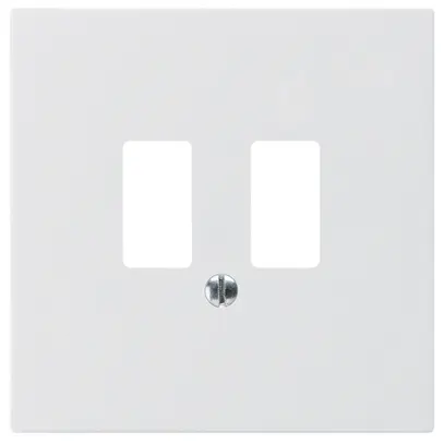 Plaque frontale kallysto pour prise USB blanc 