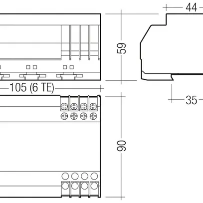 Modulo relè DALI-RM/S Tridonic 4×10A 