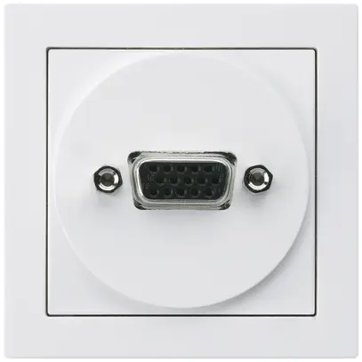 Presa di raccordo kallysto A VGA bianco con raccordo a vite 