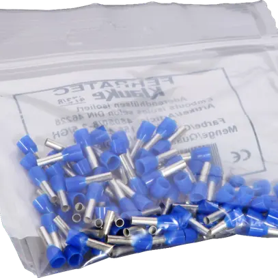 Capocorda Ferratec DIN isolalto 2.5mm²/8mm blu 