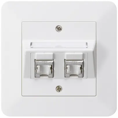 Kit de montage ENC kallysto.trend C cat.6 2RJ45/s blanc 