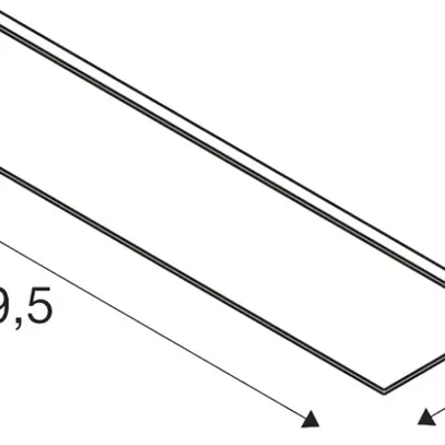 Lampada pannello LED SLV PANEL C 34W 4200lm 930/940 IP20/54 DALI 1195×295mm bi 