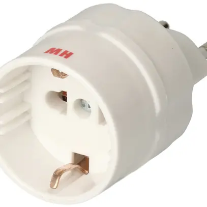 Spina d'adattazione 3L T12 bianco accoppiamento: D/F/B, con fusibile 10A 
