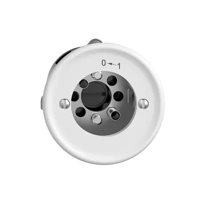 UP-Schwenktaster 0<-1/1P STANDARDdue weiss für Schloss, ohne Zylind 