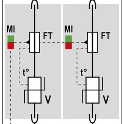 Überspannungsableiter  Citel DAC50S-20-275, Typ 2, 2-polig 