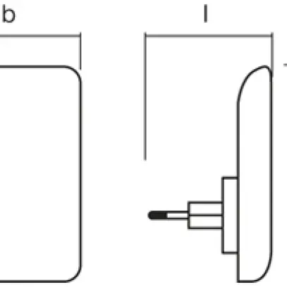 Lumière de nuit pour prises de courant LDV LUNETTA Glow, blanc 