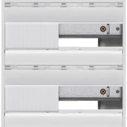 Coffret de distribution AP Hager gamma 4 rangées 13UM IP30 250×625×103mm 