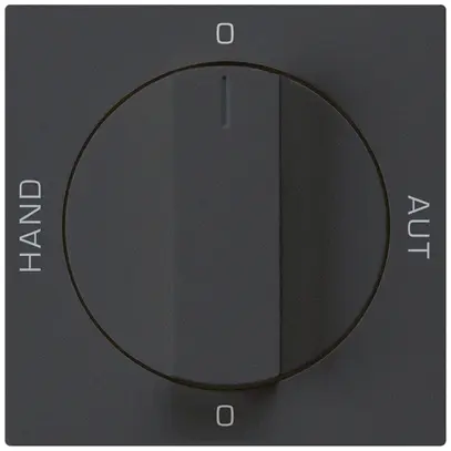 Kit frontale per interruttore rotativo S2 60×60 kallysto 0-Man-0-Aut. nero 