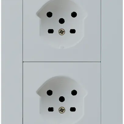 Combi INC 2×1 HA kallysto.trend 2×tipo 15 con morsetti a innesto grigio chiaro 