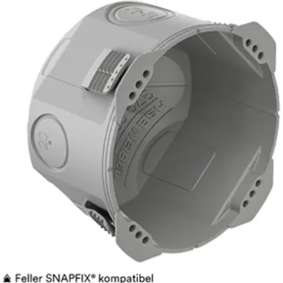 Hohlwanddose HSB D83 Basic 1×1 Ø83×65mm GDP 850°C grau 