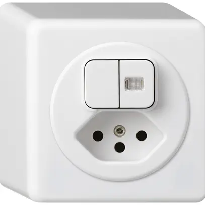 Combinazione luminosa AP basico 1/3+3/1L+tipo 13 bianco 1 lente 