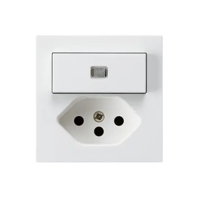 Combinazione luminosa INC A-R/1P+T13 bianco kallysto 