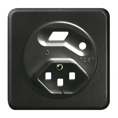 Kit frontale FH per presa FI nero 