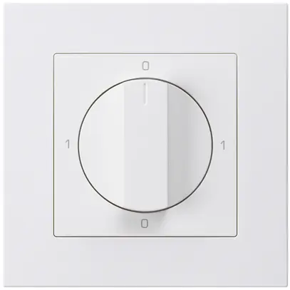 Interruttore rotativo INC kallysto.pro 0/1L bianco con manopola 