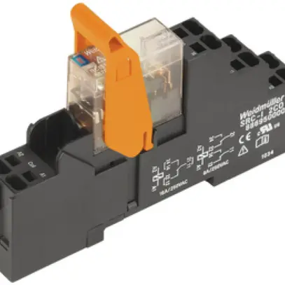 Accoppiatori relè RIDERSERIES RCI 24VDC LED verde 1C 250VAC 16A PUSH IN 