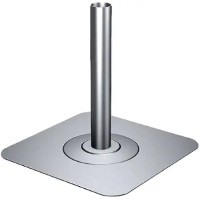 Tableau Flury FL 76b, Inox A2 avec tube, hauteur 480mm 