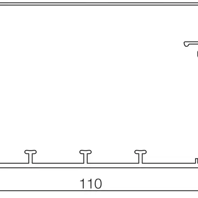 Canal d'installation tehalit LFH 110×60×2000mm gris clair 