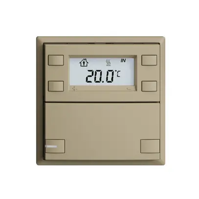 Poussoir RTH ENC KNX 1× EDIZIOdue F sand, avec LED RGB 