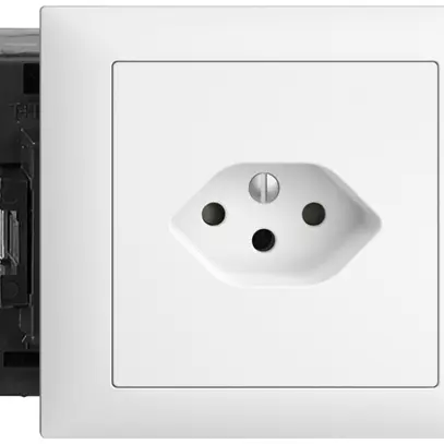EB-Steckdose EDIZIOdue T13 weiss 49…69mm Snap 