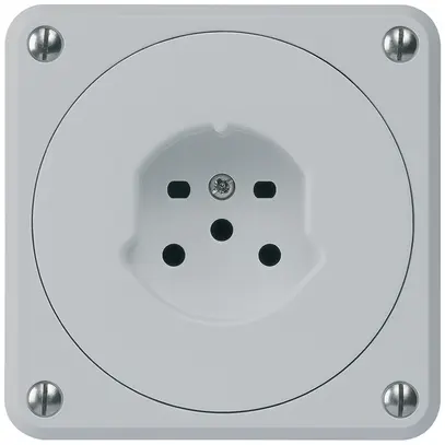 Presa INC robusto tipo 15 grigio senza copercchio per combinazione 