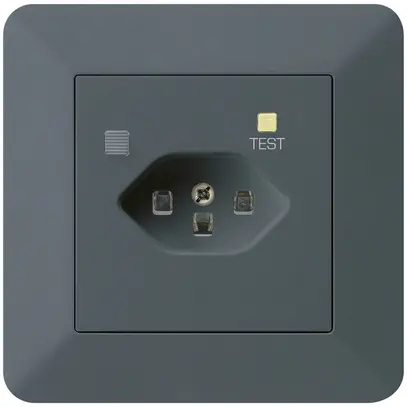 UP-Steckdose KTR T23 FI 30mA anthrazit 