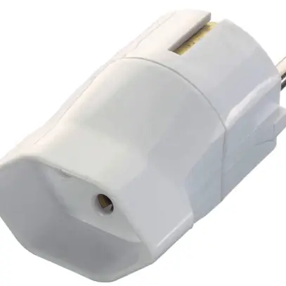 Spina d'adattazione Schuko/T23 bianco 