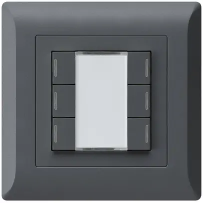 Tasto INC kallysto.line KNX 6×antracite LED RGB s/e-link 