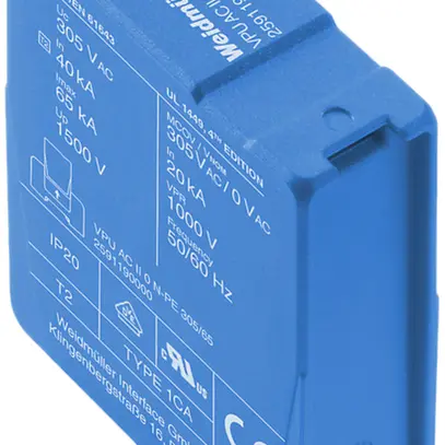 Scaricatore di ricambio Weidmüller VPU AC II 0 N-PE 305/65 
