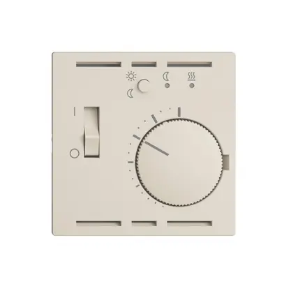 Frontset EDIZIOdue crema, 60×60mm für Raumthermost. mit Fühler 