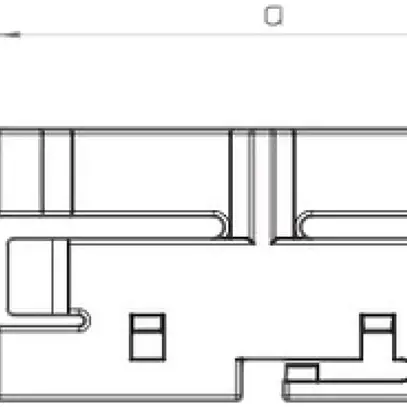 Crampon Bettermann pour canal d'installation WDK gris 40×60/60×60mm 