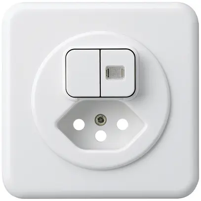 Kit frontale INC basico 86×86 bianco con 1 lente protezione bambini S1/tipo 13 