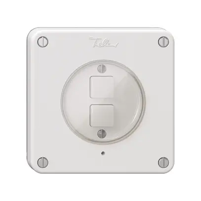 Poussoir KNX 2× NEVO N.CO RGB avec sonde de température blanc 