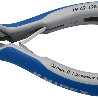 Seitenschneider KNIPEX 125mm, 64HRC, Ø0.1…1.5mm/Ø0.8mm 