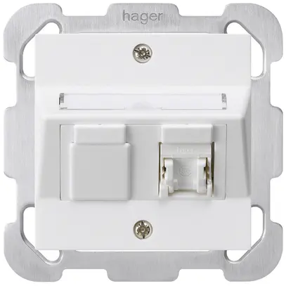 Kit de montage ENC kallysto B cat.5e 1RJ45/u blanc 