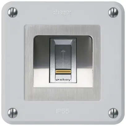 Lettore di impronte digitali NUP Hager ekey robusto C grigio 