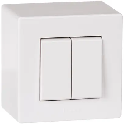 Interruttore a bilico AP ATO 3+3/1L bianco grd.I 