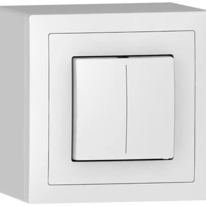Senseur poussoir AP ABB Sidus KNX Basic 1/2, blanc 