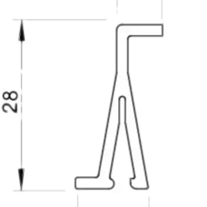 Parete divisoria Bettermann per canale d'installazione WDK 40×2000mm PVC 