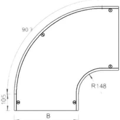 Coperchio Bettermann per arco 90° 600mm A2 